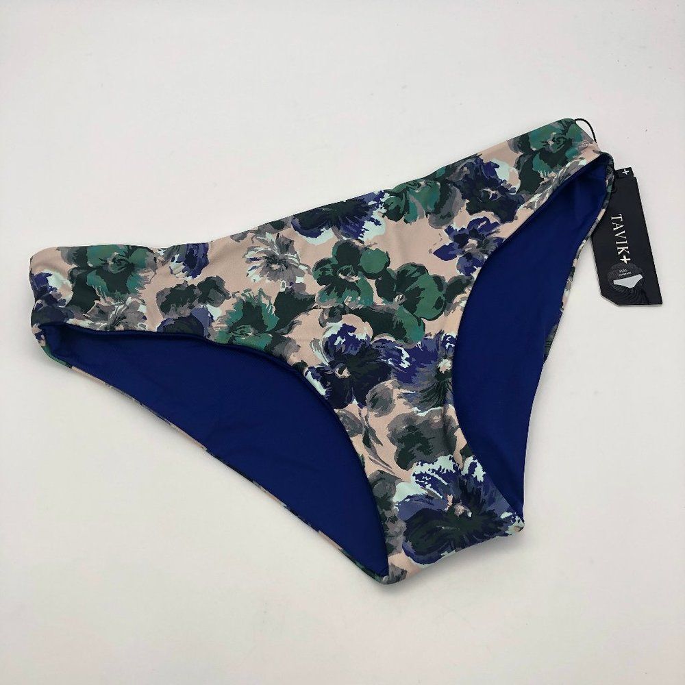 New Tavik Cream & Blue Floral Bottoms - Size S
